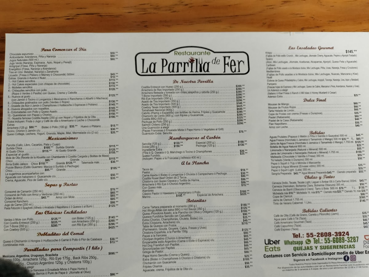 La Parrilla de Fer Menu - Image 6